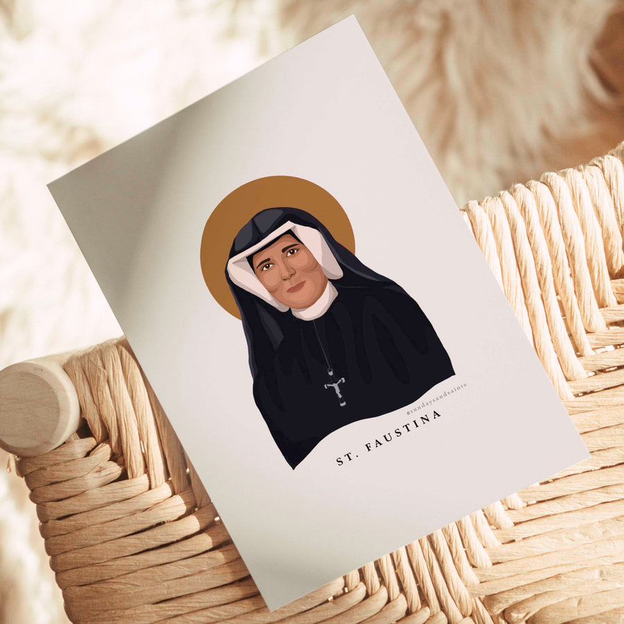 St Faustina Print (Customisable)