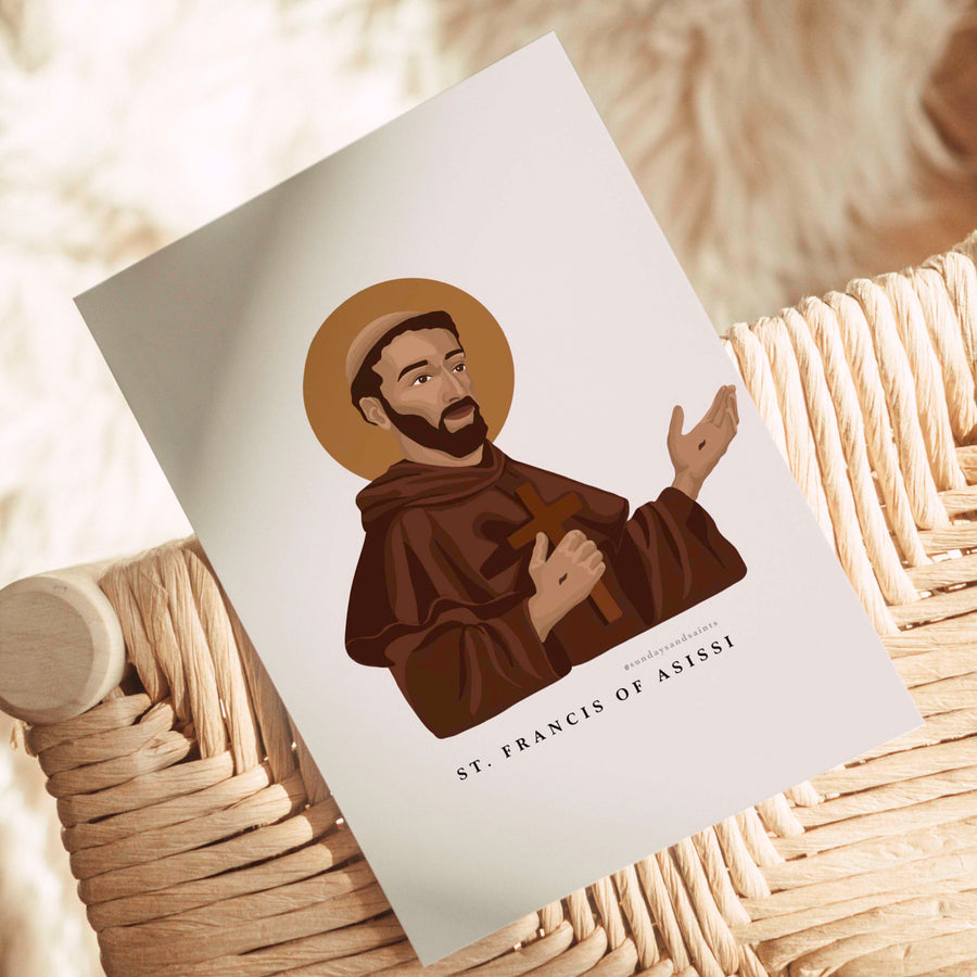 St Francis of Assisi Print (Customisable)