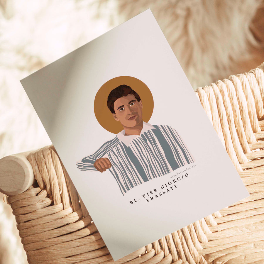 Bl Pier Giorgio Frasatti Print (Customisable)