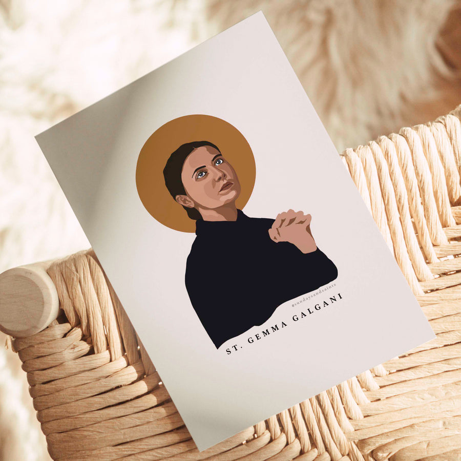 St Gemma Galgani Print (Customisable)