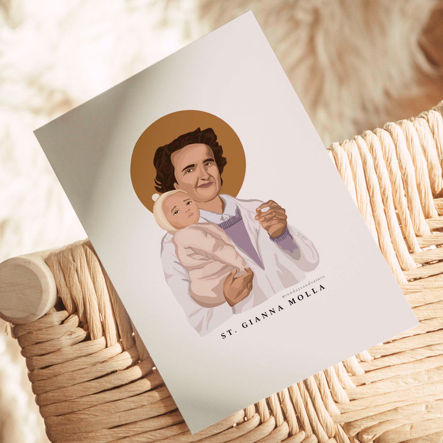 St Gianna Print (Customisable)