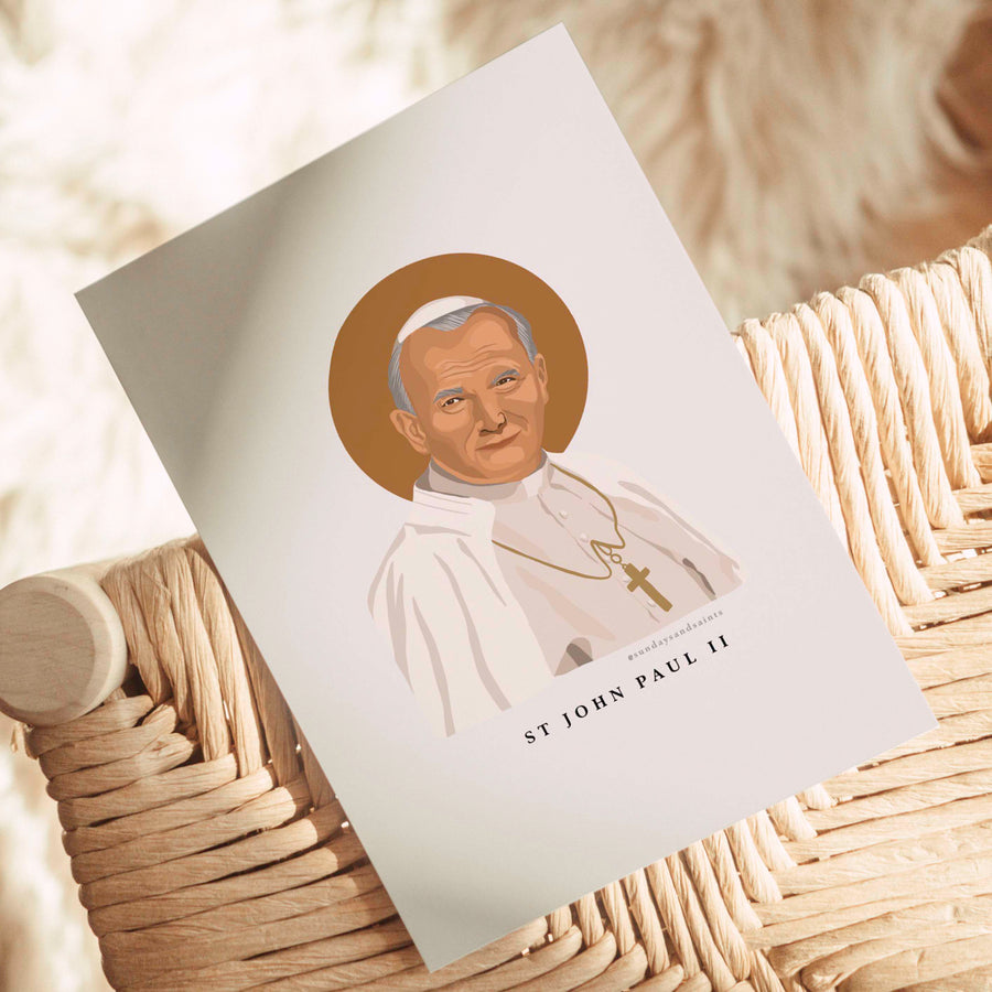 St John Paul II Print (Customisable)