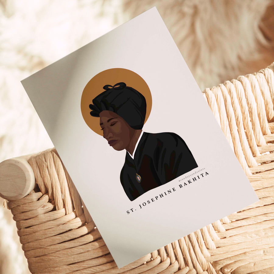 St Josephine Bakhita Print (Customisable)