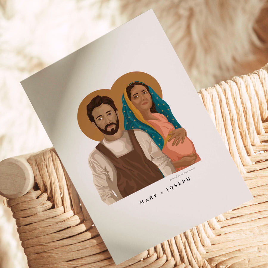 Mary + Joseph Print (Customisable)